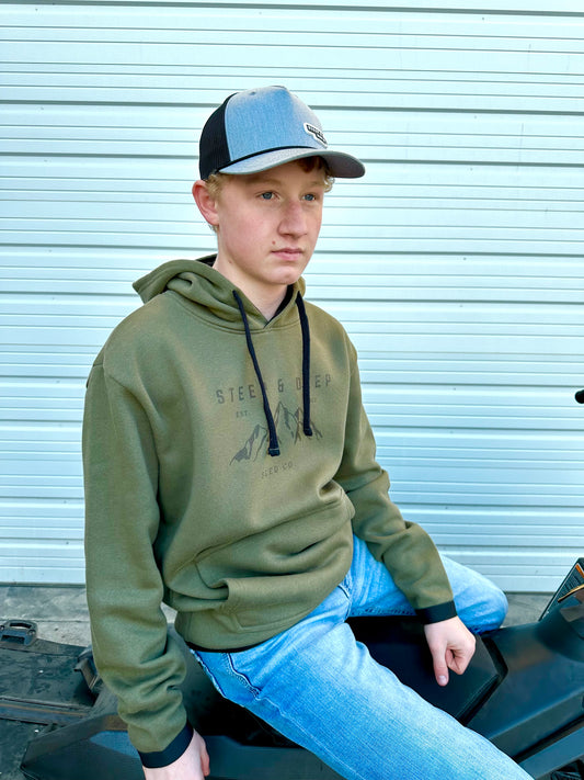 Two Stroke Hoodie in Evergreen