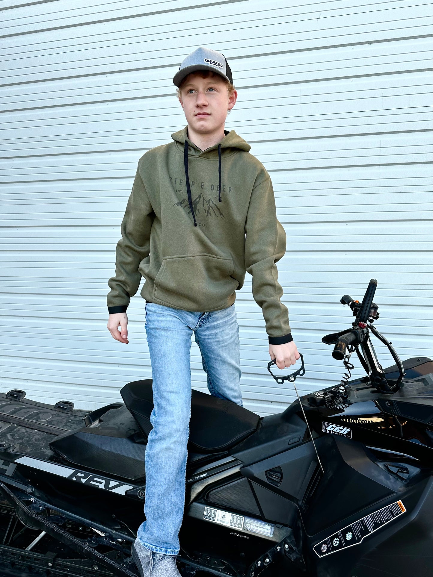Two Stroke Hoodie in Evergreen