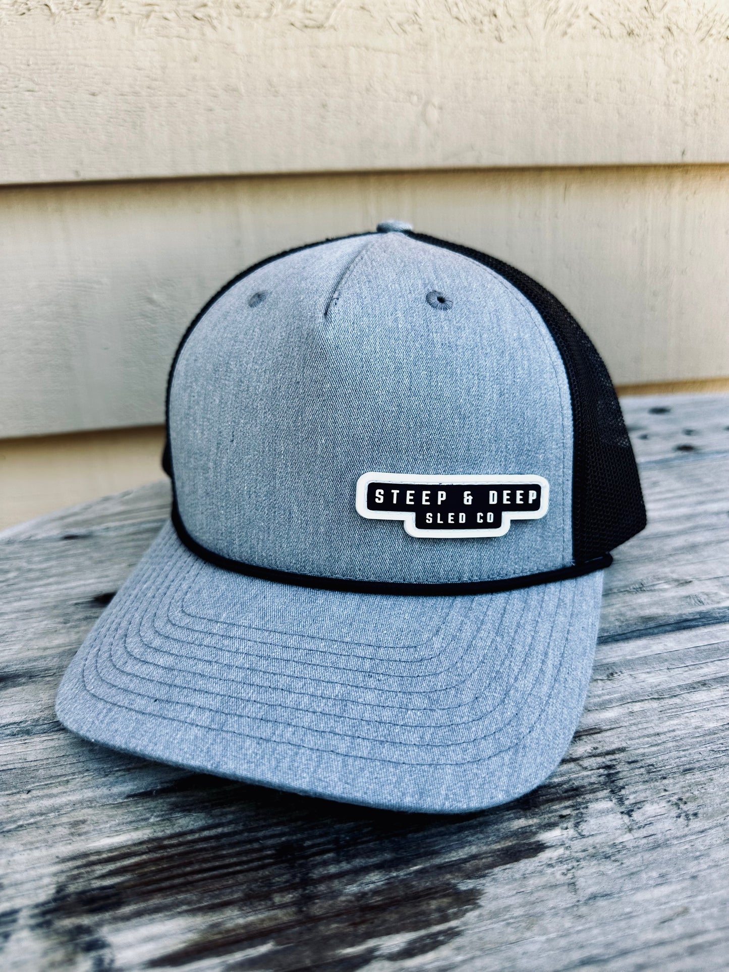 Gray Small Logo Richardson Rope 112 Hat