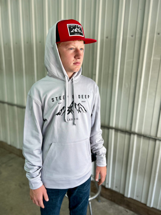 Ascent Hoodie in Silver