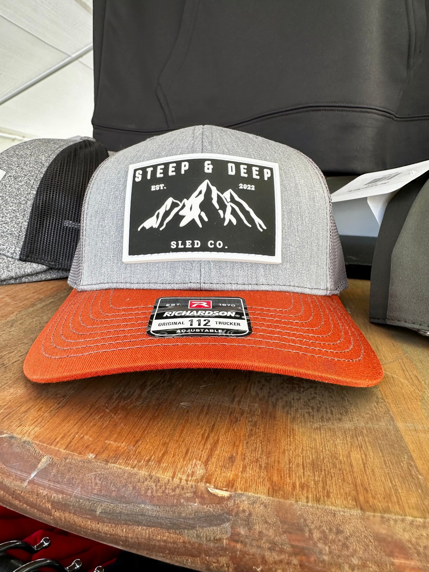 Gray/Orange Richardson 112 Hat