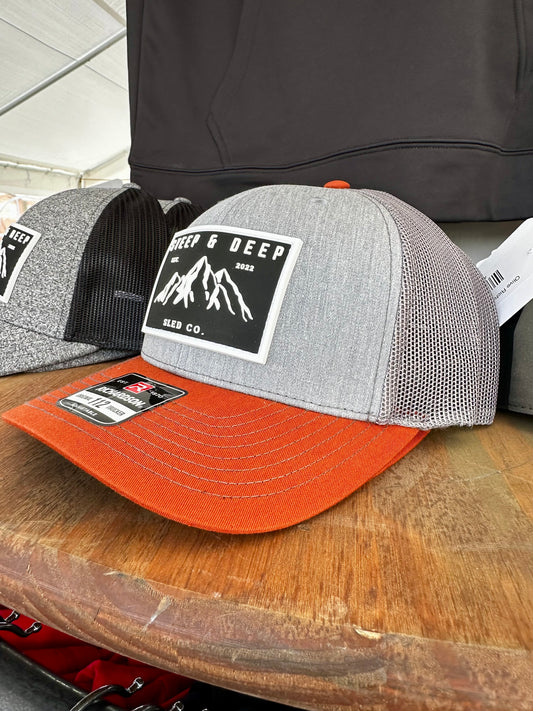 Gray/Orange Richardson 112 Hat